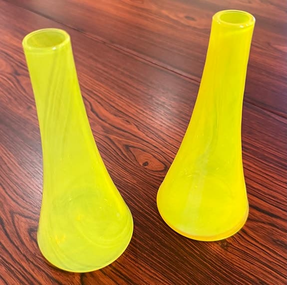 Gula vaser - 2 st - glas - Danmark