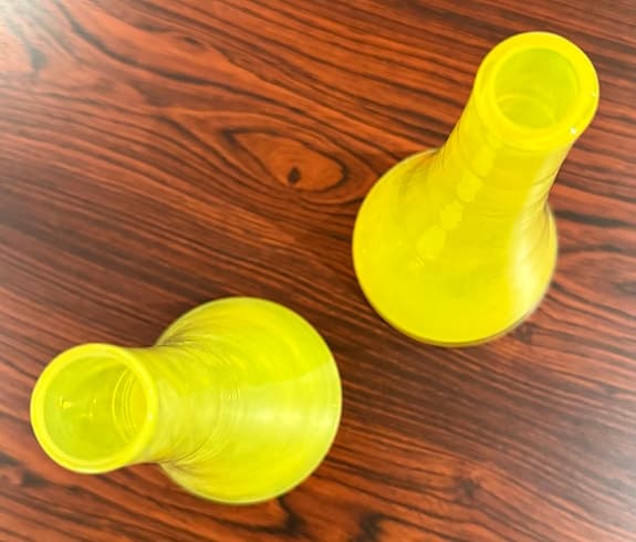 Gula vaser - 2 st - glas - Danmark