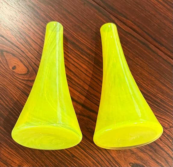 Gula vaser - 2 st - glas - Danmark