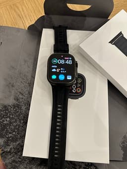 Appel watch black MED APPELcare + 49mm knappt använt.