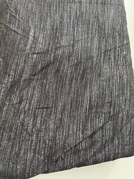 Tyg/textil melerat grått glitter/glittrig bomullstrikå