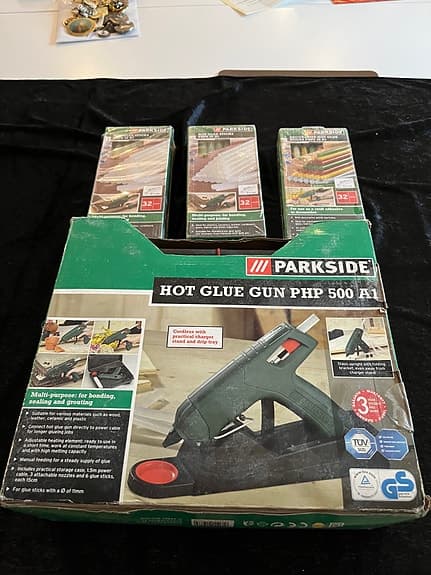 Parkside PHP 500 A1 limpistol med limstavar