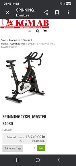 Master S4080 spinningcykel