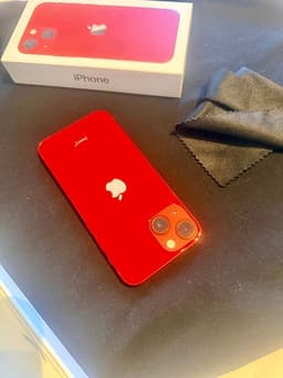 Supperfin iPhone 13 mini – röd – 128 GB –   i gottskick🌟+Nya skärmskydd