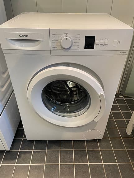 Cylinda frontmatad tvättmaskin vit
