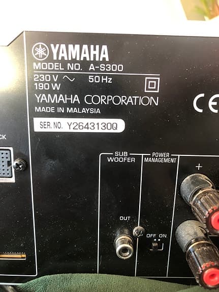 Yamaha A-S300 förstärkare silver