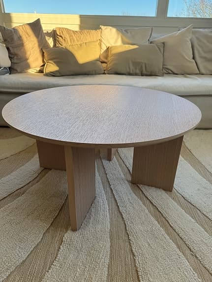 Askerön Vind vitbetsat soffbord, 80 cm bred