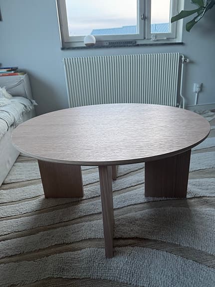 Askerön Vind vitbetsat soffbord, 80 cm bred