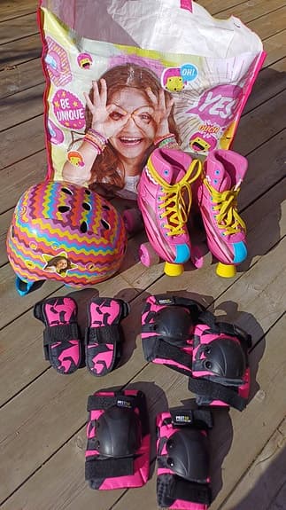 Disney Soy Luna rullskridskor st 32/33 set barn rosa