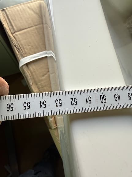 Tvättställ rektangulärt 52/42cm vit keramik