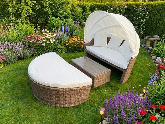 Comfort Garden Florens rund dubbelsolsäng