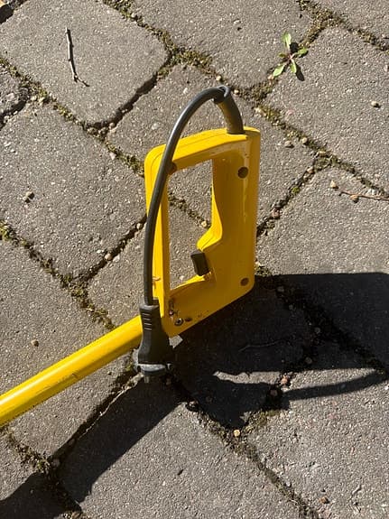 Elektrisk grästrimmer gul