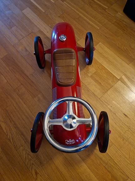 Fin retro Vilac gåbil, röd
