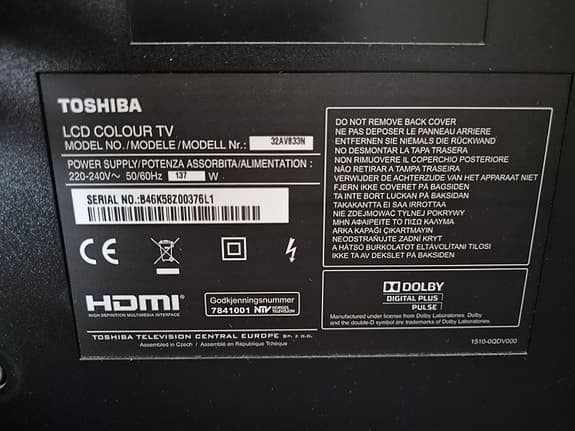 Toshiba 32 tum TV
