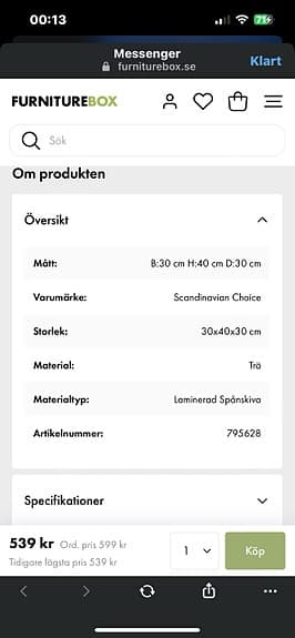 Basildon Förvaringsskåp 30cm