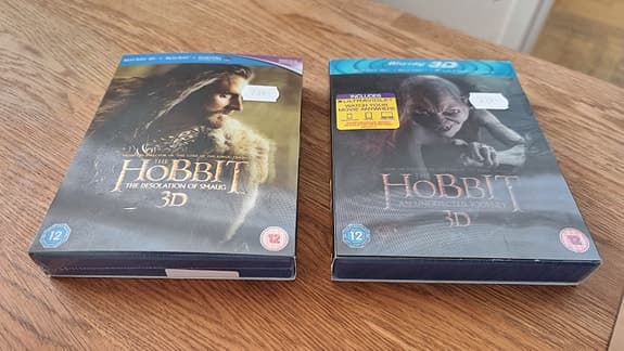 The Hobbit An Unexpected Journey / The Desolation of Smaug Blu-ray 3D film