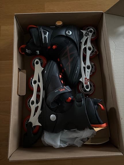 K2 F.I.T ALU 80 inlines svart röd storlek 42