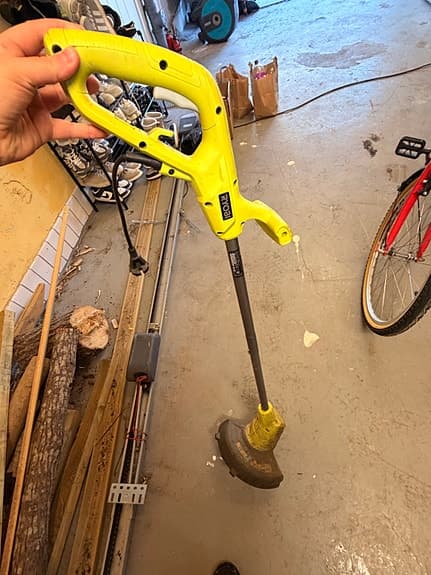 Ryobi grästrimmer el gul