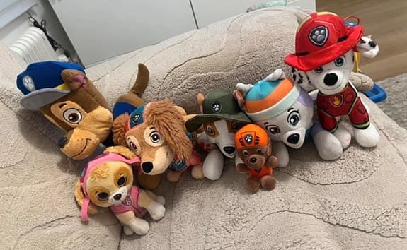 Paw Patrol mjukisdjur hundar blandade figurer