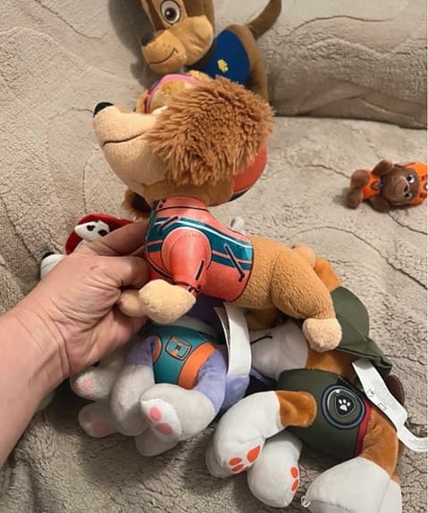 Paw Patrol mjukisdjur hundar blandade figurer