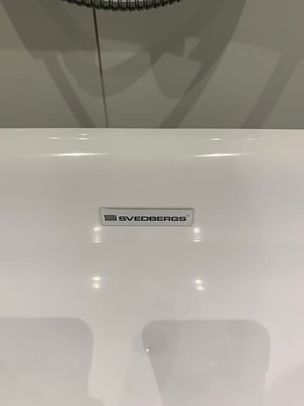 Svedbergs badkar fristående vitt