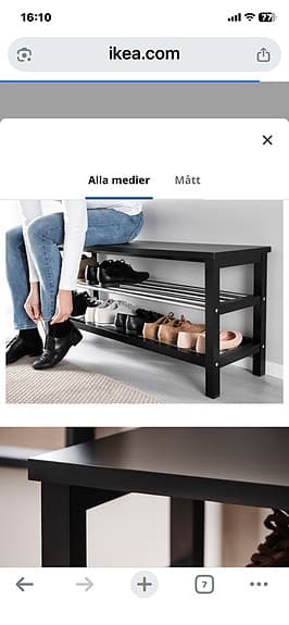 skoförvaring&sitt/avlastnings yta