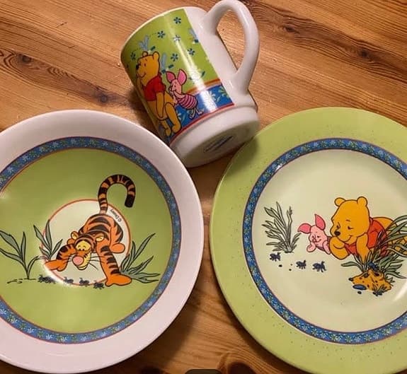 Luminarc Disney porslinset med Nalle Puh-motiv