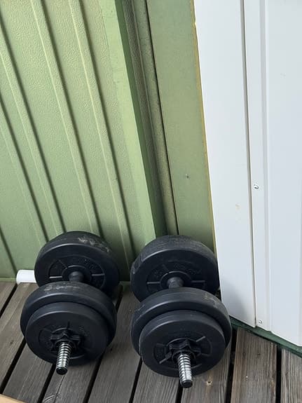 Iron Gym hantlar justerbara svarta