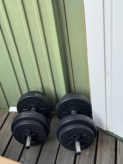 Iron Gym hantlar justerbara svarta