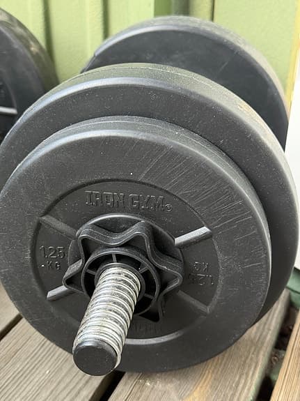 Iron Gym hantlar justerbara svarta