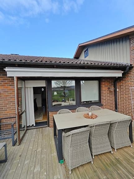 Markis terrassmarkis ljusgrå