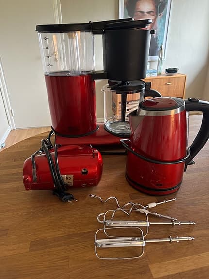 Kaffebryggare, vattenkokare och elvisp