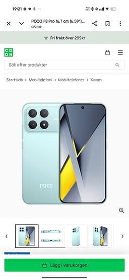 Säljes Xiaomi poco F8 pro.