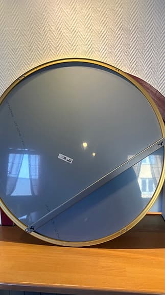IKEA Lindbyn rund spegel med guldfärgad ram