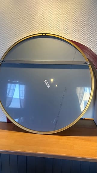 IKEA Lindbyn rund spegel med guldfärgad ram