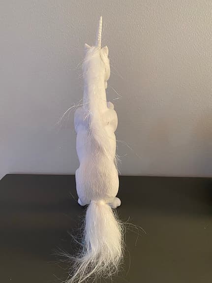 Enhörning vit höjd ca 29,5 cm