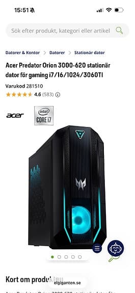 Acer Predator Helios 300 15"