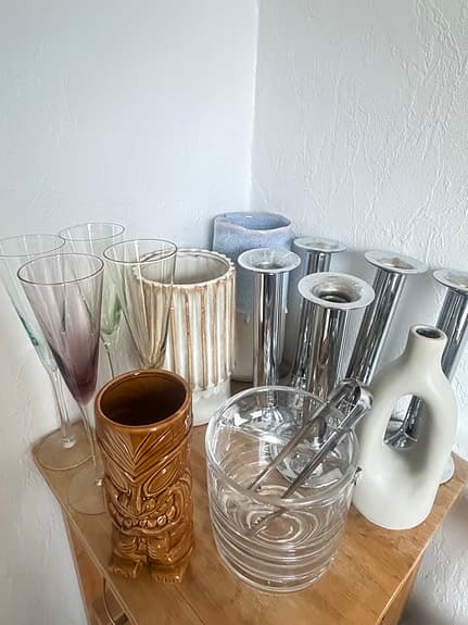 IKEA vaser glas och keramik blandade modeller