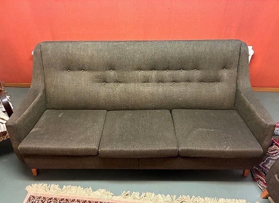 Dux soffa tresits samt fåtölj. Ljungs industrier. 1950-tal