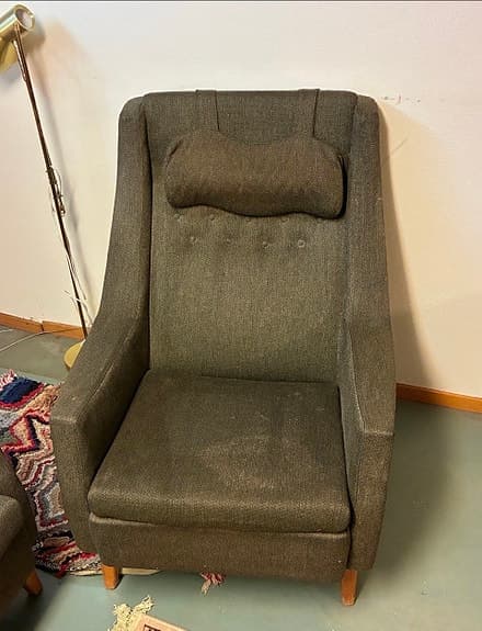 Dux soffa tresits samt fåtölj. Ljungs industrier. 1950-tal