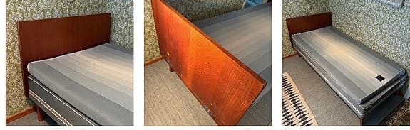 Sänggavel, retro, 50-tal, trä, 1950, sängar Dux Duxello