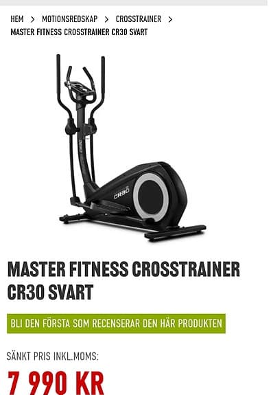 Master Fitness Crosstrainer CR30 säljes
