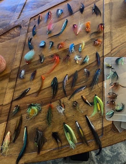 Blandade fiskeflugor och tubflugor lax