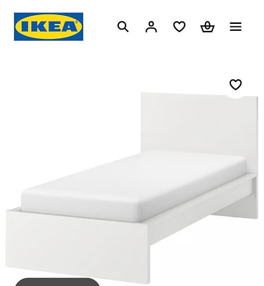 IKEA säng vit