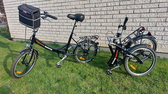 Hopfällbar minicykel 20"