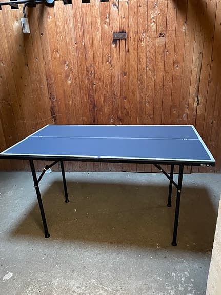 Mini Bordtennisbord med nät hopfällbart blått