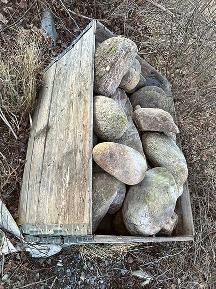 Natursten större stenar blandade storlekar