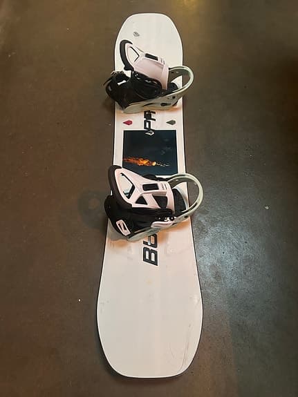 Burton snowboard med bindningar - barn