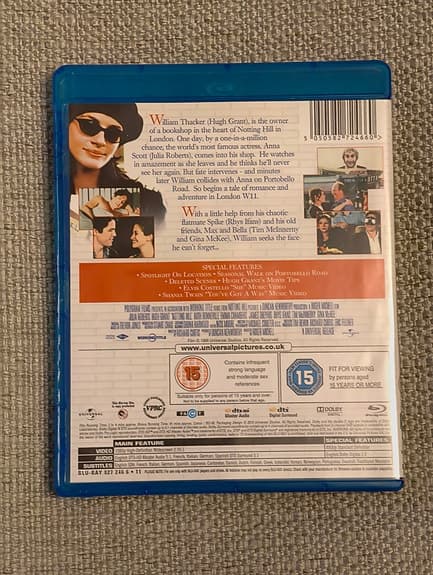 Nottinghill blu-ray