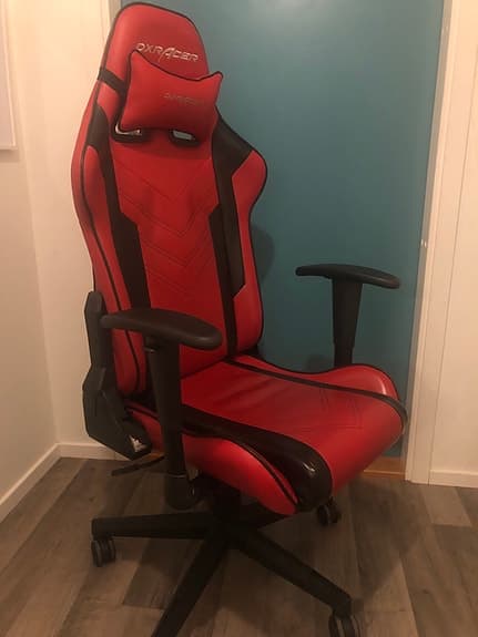 Gamingstol röd svart